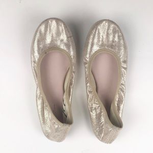 Ruby & Bloom Flat Dress Girl Gold Shoes, Size 3